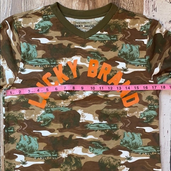 NWOT Lucky Brand camo Tshirt - Picture 8 of 9